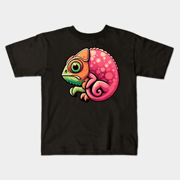 Quirky Color-Changer: The Weird Chameleon Chronicles Kids T-Shirt by abdelDes